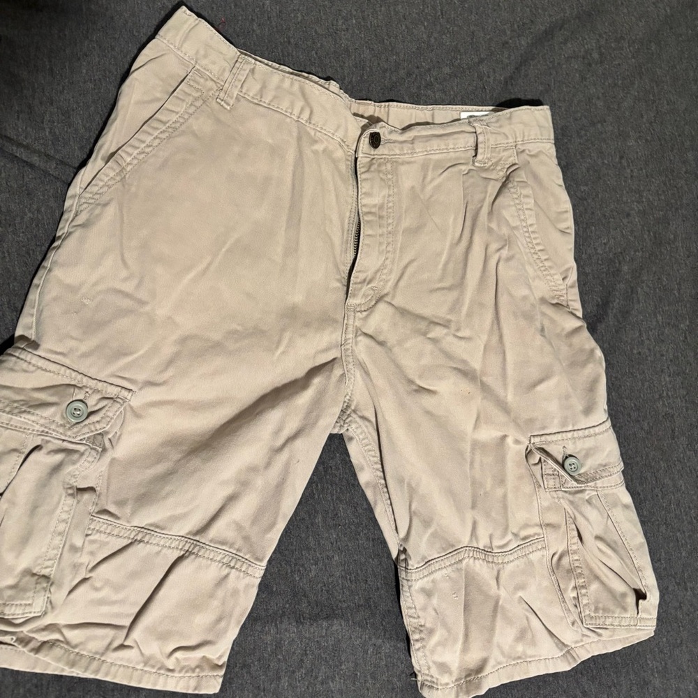 Lands' End Kids Tan Cargo Shorts